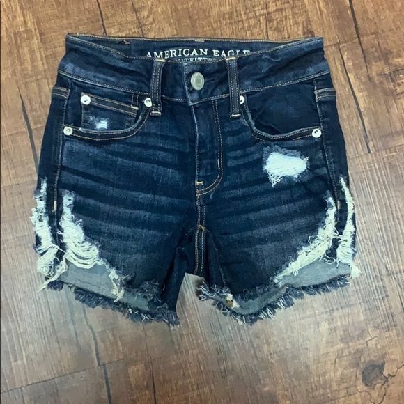 American Eagle Outfitters Pants - Destroyed midi shorts